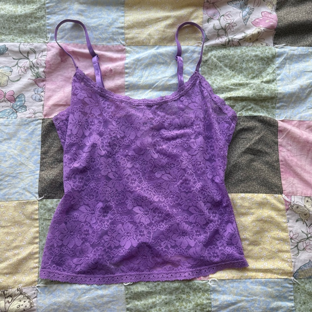 PINK Victoria's Secret Lavender Lace Camisole